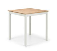 Cheshire Premium Coxmoor 75cm Square Dining Table - Ivory & Oak Cheshire Multicolor