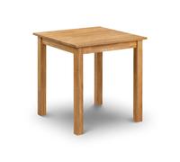 Cheshire Premium Coxmoor 75cm Square Oak Dining Table in Brown Cheshire Brown