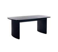 Cheshire Premium Louis 90cm Fluted Extending Dining Table - Black Cheshire Black