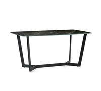 Cheshire Premium Olympia 160cm Dining Table - Black Marble Cheshire Black