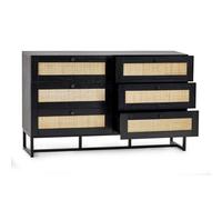 Cheshire Premium Trelawny 6 Drawer Chest - Black Cheshire Black