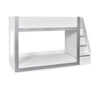 Cheshire Quince Bunk Bed - White & Silver - Single (90cm) Cheshire Multicolor Single