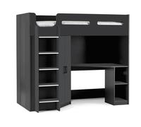 Cheshire Ridge High Sleeper - Anthracite - Single (90cm) in Charcoal Cheshire Charcoal Single