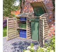 Cheshire Traditional Wooden Single Bin Store With Box Store