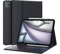 CHESONA Keyboard for iPad Air 13 (M3/M2, 2025/2024), iPad Pro 12.9 inch Case with Keyboard - Magnetic Detachable - with Pencil Holder, for iPad Pro 12.9-inch - 6th/5th/4th/3rd Generation, Black