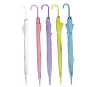 Chesoon 5PCS Clear Umbrella 31 Inch Waterproof Disposable Automatic Open Frosted Travel Umbrella Lightweight See Throughfor for Women