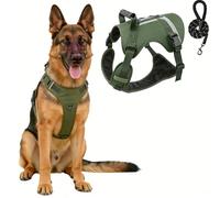 Chesoon Dog Harness No Pull Adjustable Handle Reflective for Small Dogs Easy Walking Training 11-16.5lb / 5-7.5kg Green S