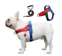 Chesoon Dog Harness Set Escape Proof Lightweight Vest Quick Release Reflective Straps Step in Adjustable 24.3-38.6lb / 11-17.5kg L