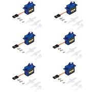 Chesoon Micro Servo Motor for Remote Control Helicopters, Micro Robot, Robotic Arm and Boats, SG90S Type 180°Rotation(6 Pcs)
