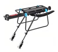 Chesoon Rear Bike Rack Full Quick Release Aluminum Alloy Adjustable Bicycle Cargo Rack with Fender Board, Reflector and Elastic Rope 110lbs/50kg Capacity