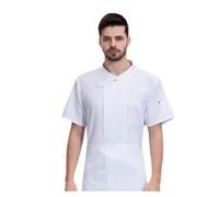 Chesoon White Professional Uniform 5XL Advanced Sweat-Wicking Technology Back Airflow System for Hotel Kitchen Teams