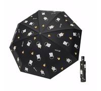 Chesoon Women's Lightweight Auto Umbrella Sun Shield & Rainproof, 8-Rib Wind Resistant, Compact Foldable for Purse/Travel