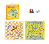 Chess 2-in-1 Board Game Set Double-Sided Chessboard Develops Logical Thinking for Family Party Games Storage Box