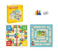 Chess 2-in-1 Board Game Set Double-Sided Chessboard Develops Logical Thinking for Family Party Games Storage Box
