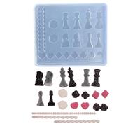 Chess and Cards Casting Mold Set Silicone Molds Kit Handcrafted Accessory Making for Chess Enthusiasts Non Toxic Silicone