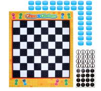 (CHESS AND CHECKERS) SOKA Chess Giant Board Game Set Travel Board Games