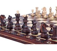 Chess and games shop Muba Beautiful Handcrafted Wooden Chess Set with Board and Chess Pieces - Gift idea Products (16inch (40 cm)), 1-2 players