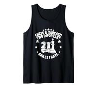 Chess and Sarcasm Funny Chess Player Tank Top