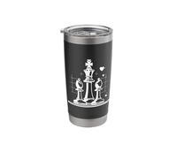Chess Bishop and King Drawing Strategy Game Stainless Steel Insulated Tumbler