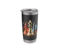 Chess Bishop and King Graffiti Stainless Steel Insulated Tumbler