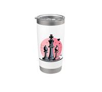 Chess Bishop and King Graphic Stainless Steel Insulated Tumbler