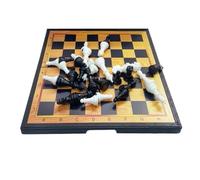 Chess Board Chess Game Portable Magnet Chess Set with Folding Chess Borad Interaction Sets Enlightenment Game Gifts Chess Set(29.5 * 29.5cm)