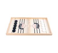 Chess Board Foldable Fast Sling Puck Game Fast Action Wooden Air Hockey Board Games for Adults, Family Night or Friends Party Chess Set(Large 2)