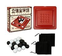 Chess Board Game - 3D Pyramid Interactive Puzzle - Challenging Logic Puzzles | for Boys Girls Kids Ages 3+ Coffee Table Classroom Party Family Night Outdoor Park