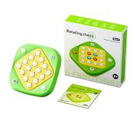 Chess Board Game - -function Strategy Board, Rotating Desktop Logic Toy for 2 Players, Family Night Kids Party Children, Educational Puzzle Game for Critical Thinking 5.7x5.7 Inches