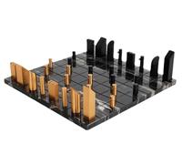 Chess Board Luxury Creative Chess Marble Checkerboard And Metal Chess Pieces Board Games Nordic Table Decoration Chess Game Set