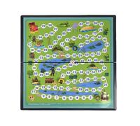 Chess Board Magnetic Adventure Chess with Foldable Board Waterproof ABS Eye-Friendly Matte Pieces for Travel Family Fun Adults Chess Set