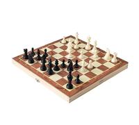 Chess Board Magnetic Wooden Folding Chess Set Game Board Interior For Storage For Adult Kids Beginner Ideal For Travel And Gifts Chess Game(39 * 39CM)