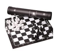 Chess Board Portable Chess Checkers Set，Folding Roll Up Chess Game For Outdoor Activities Chess Sets Chess Game Set