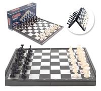 Chess Board Set Game,Folding Chess Board Travel Magnetic Chess Piece Set with Chess Folding,Travel Chess Set Portable Storage Board Traditional Strategy Game for Adults Kids