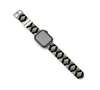 Chess Board White And Green Novelty Silicone Bands Compatible with IWatch Soft Waterproof Watchbands Strap
