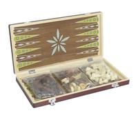 Chess Board Wooden Chess Set 3 in 1 Classic Handcrafted Game Board for Adults and Kids Ideal for Home and Travel Chess Game(Gelb,39cm)