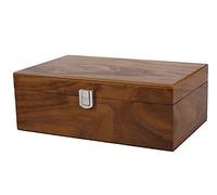 Chess Box Large Walnut with Metal Clasp 3.75"