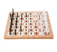 Chess Card Playing Folding Chess Set Educational Toy Portable Travel Board Game for Men Women(Small)