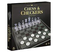 Chess & Checkers Set with Glass Board