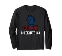 Chess Checkmate in 3 Knight Defeats King Long Sleeve T-Shirt