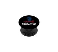Chess Checkmate In 3 Knight Defeats King PopSockets Adhesive PopGrip