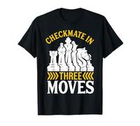 Chess Checkmate in Three Moves Pieces Lineup T-Shirt