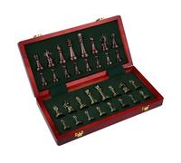 Chess Chess Set Large Metal Deluxe Chess Set for Adults Unique Folding Wooden Chesses Board