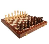 Chess Chess Wooden Handmade Chess Set Portable Chess With Folding For Chess Lovers And Adult Chinese Chess Chessboard(45 * 45cm)