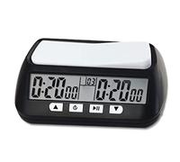 Chess Clock Digital Countdown Battery Powered Multi-mode Memory Function Timer Shockproof Pad Electronic Clocks for Chess Weiqi Chinese Chess, No Battery Chess Timer