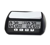 Chess Clock Digital Countdown Battery Powered Multi-mode Memory Function Timer Shockproof Pad Electronic Clocks for Chess Weiqi Chinese, No Battery Clock