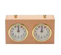 Chess Clock Timer Chess Timer Chess Clock Wooden Analog Game Mechanical Timer Count Up Down for Competition