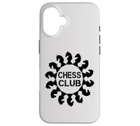 Chess Club Logo Design - Knight Chess Pieces Circle Graphic Case for iPhone 16