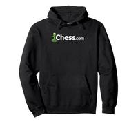 Chess.com Classic Logo Online Chess Site Fan T-Shirt - Dark Pullover Hoodie