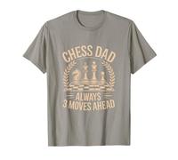 Chess Dad Always 3 Moves Ahead Strategy Master T-Shirt